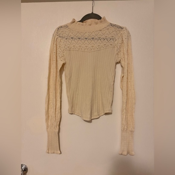 Free People Ribbed Knit Mock Neck Sweater - Picture 2 of 8